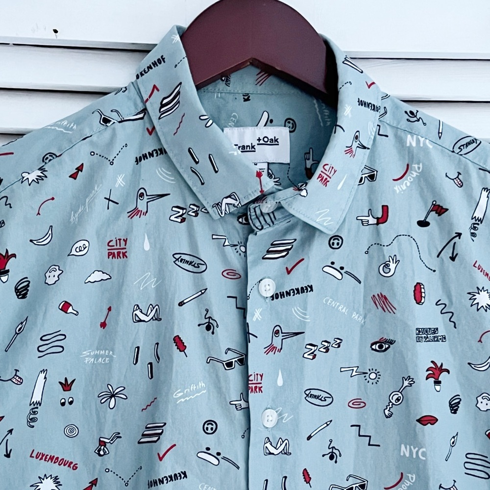 🛍️ $7 Frank and Oak Men’s button down Shirt size M - Picture 1 of 4